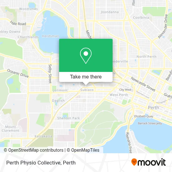 Mapa Perth Physio Collective