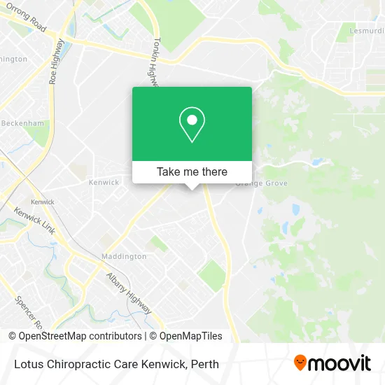 Mapa Lotus Chiropractic Care Kenwick