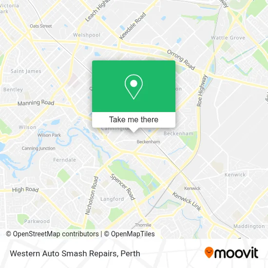 Mapa Western Auto Smash Repairs