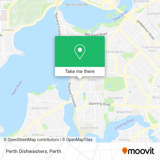 Mapa Perth Dishwashers