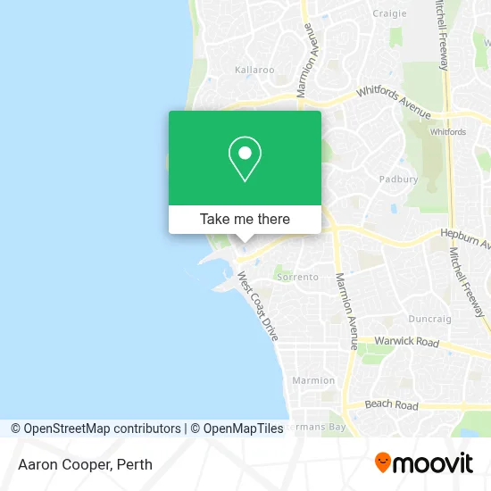 Mapa Aaron Cooper