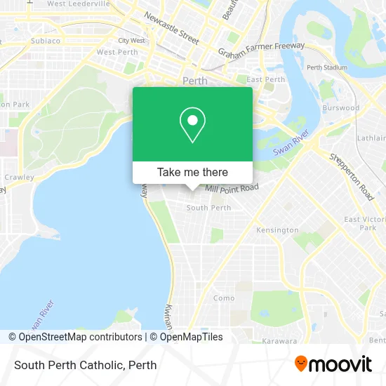 Mapa South Perth Catholic