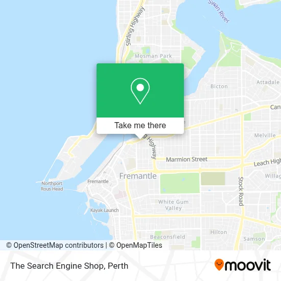 Mapa The Search Engine Shop