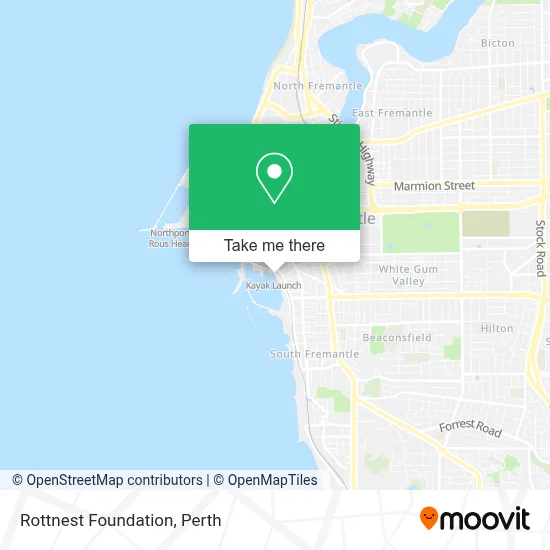 Rottnest Foundation map