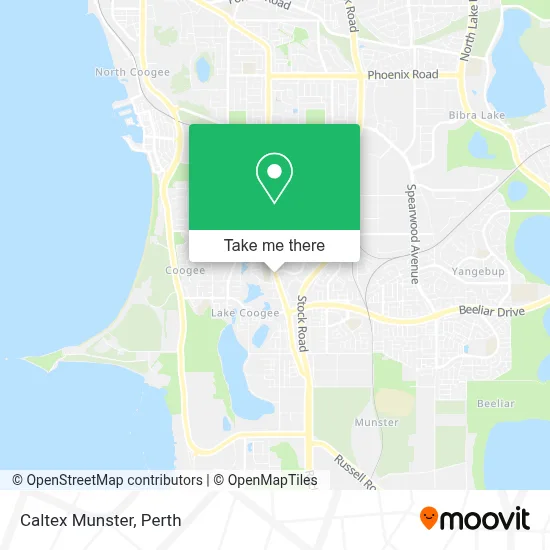 Mapa Caltex Munster
