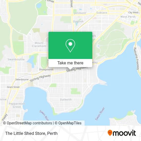 Mapa The Little Shed Store