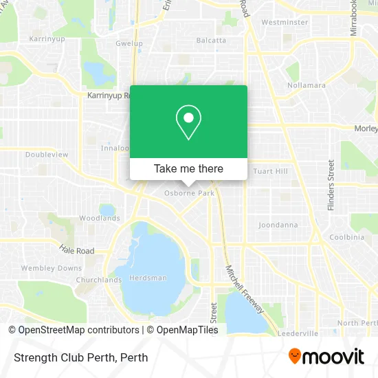 Mapa Strength Club Perth