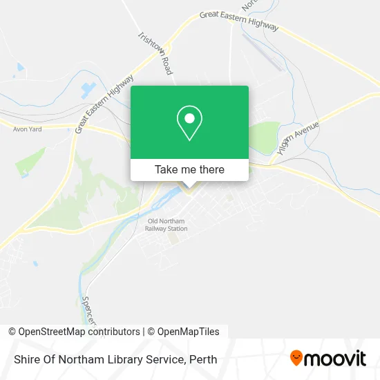 Mapa Shire Of Northam Library Service