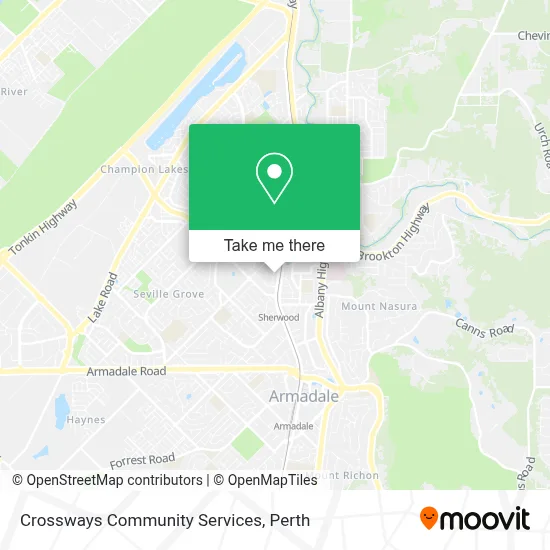 Mapa Crossways Community Services