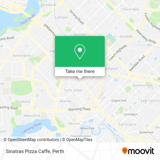 Mapa Sinatras Pizza Caffe