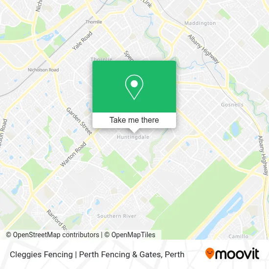 Mapa Cleggies Fencing | Perth Fencing & Gates