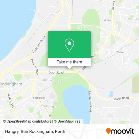 Mapa Hangry. Bun Rockingham