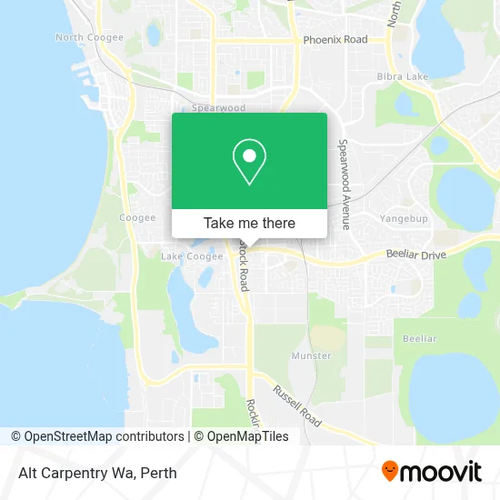 Mapa Alt Carpentry Wa