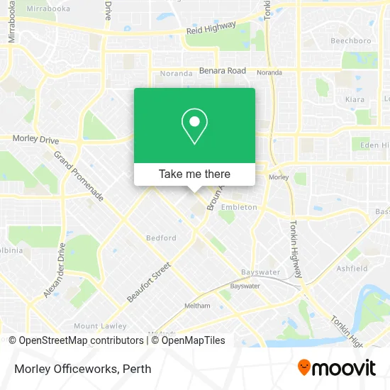 Mapa Morley Officeworks