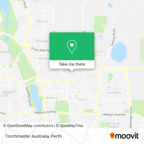 Mapa Torchmaster Australia