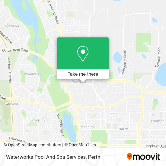 Mapa Waterworks Pool And Spa Services