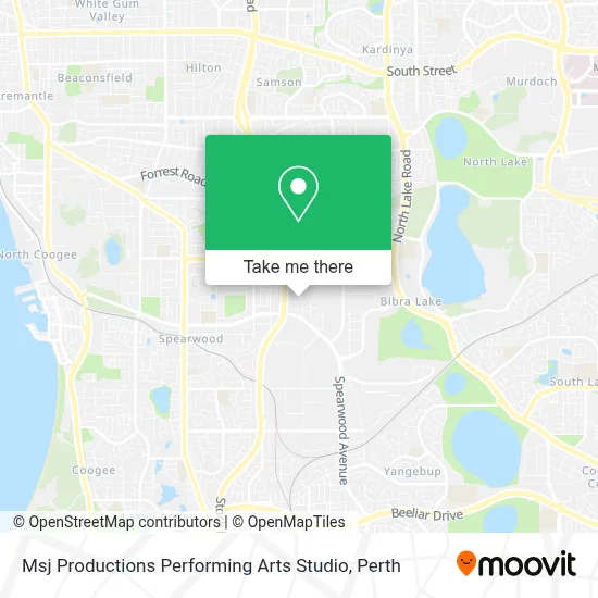 Mapa Msj Productions Performing Arts Studio