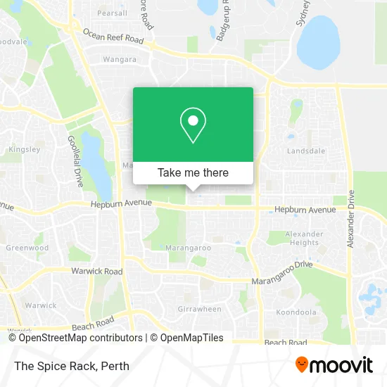 Mapa The Spice Rack