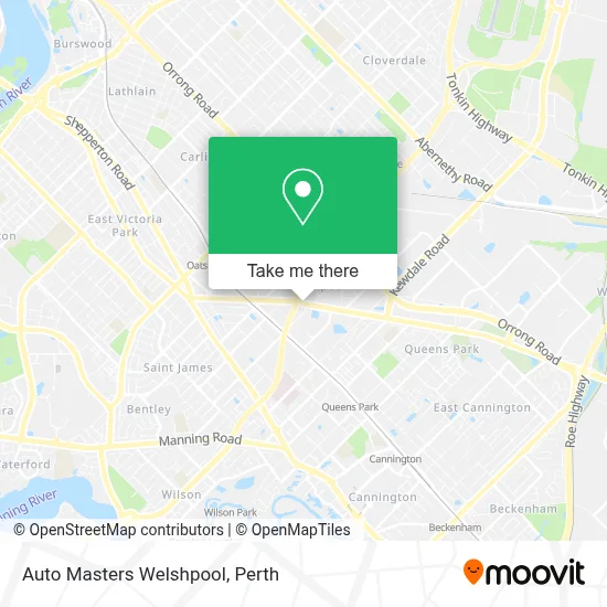Auto Masters Welshpool map