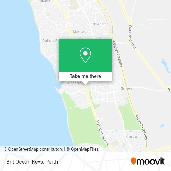 Mapa Bnt Ocean Keys
