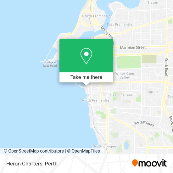 Mapa Heron Charters