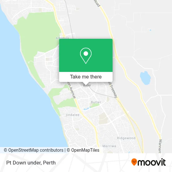 Mapa Pt Down under