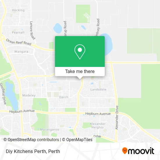 Mapa Diy Kitchens Perth