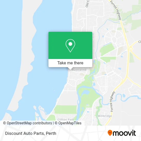 Mapa Discount Auto Parts