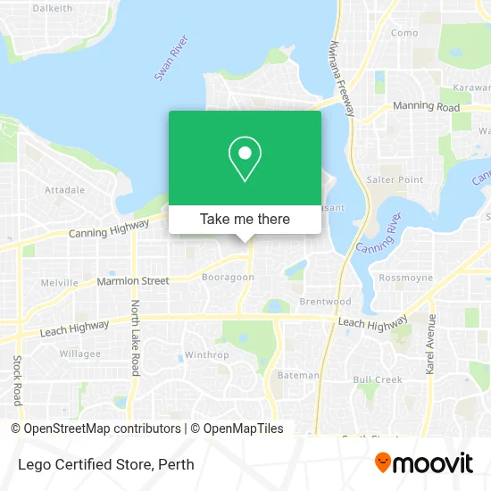 Mapa Lego Certified Store