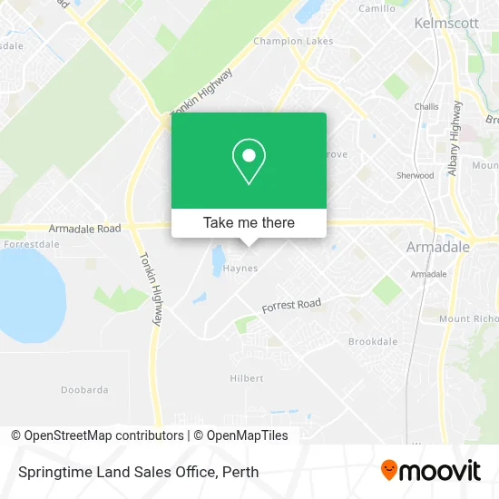Mapa Springtime Land Sales Office