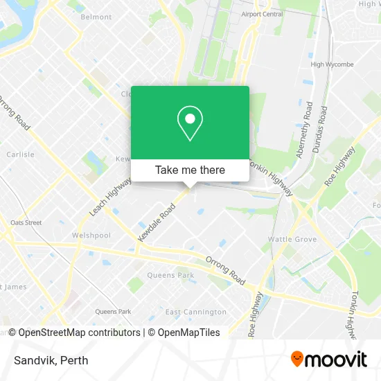 Mapa Sandvik