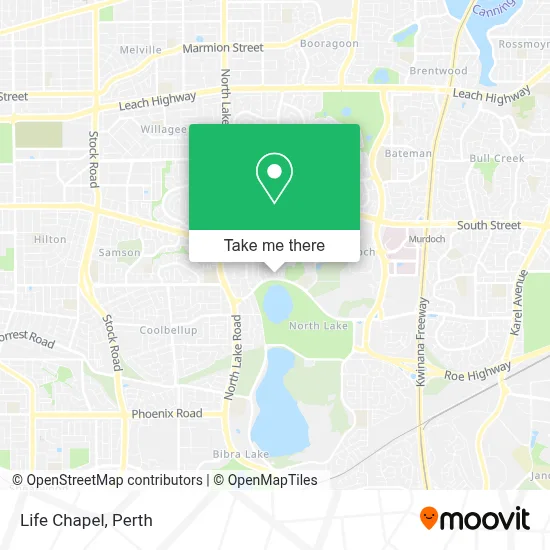 Mapa Life Chapel