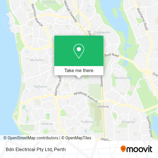 Mapa Bdn Electrical Pty Ltd