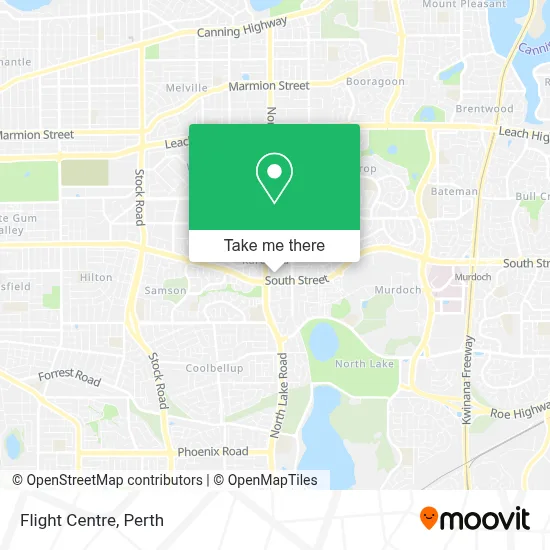 Mapa Flight Centre