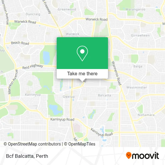 Mapa Bcf Balcatta
