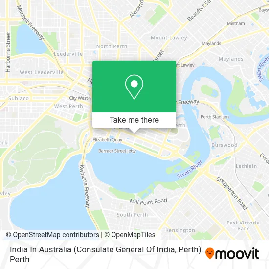Mapa India In Australia (Consulate General Of India, Perth)