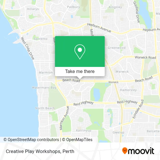 Creative Play Workshops map