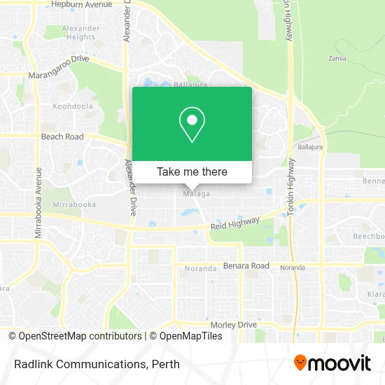 Mapa Radlink Communications