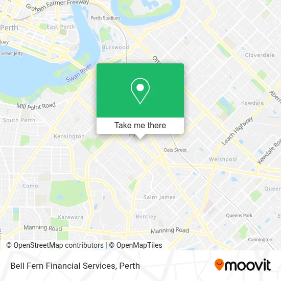 Mapa Bell Fern Financial Services