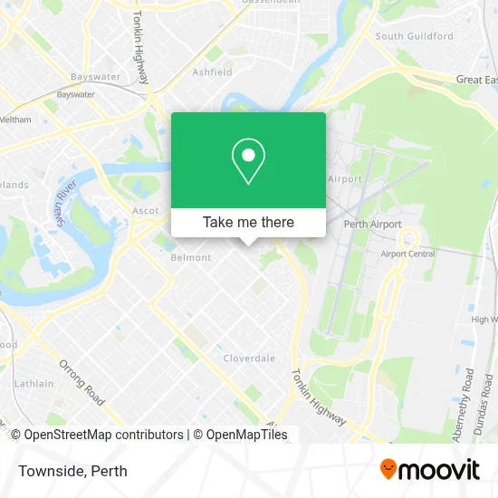Mapa Townside