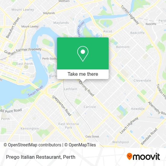 Mapa Prego Italian Restaurant