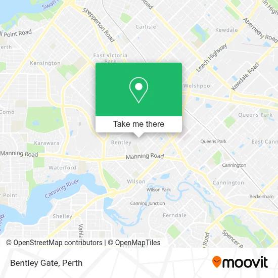 Mapa Bentley Gate