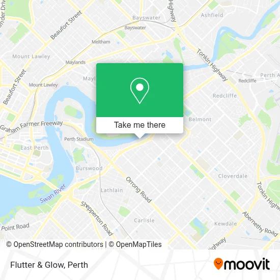 Mapa Flutter & Glow