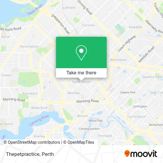 Mapa Thepetpractice