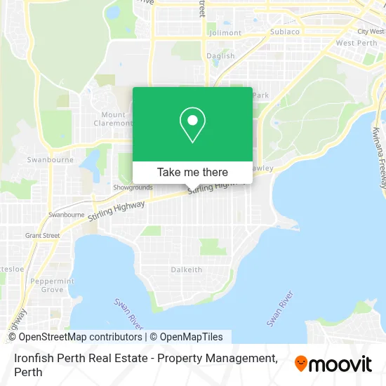 Mapa Ironfish Perth Real Estate - Property Management
