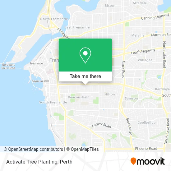 Mapa Activate Tree Planting