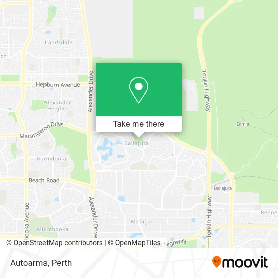 Mapa Autoarms