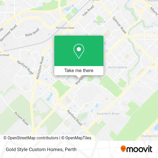 Gold Style Custom Homes map