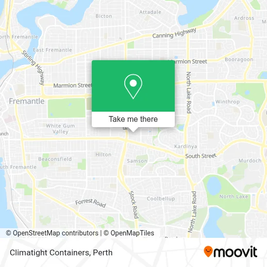 Climatight Containers map