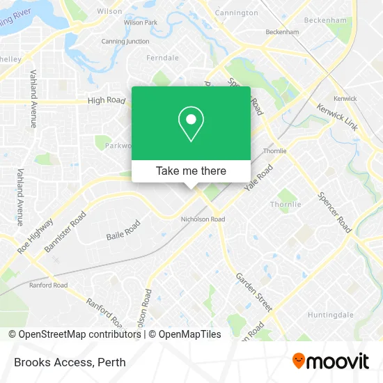 Brooks Access map
